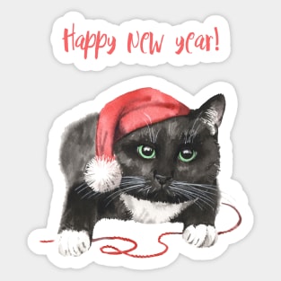 Merry Catmas Sticker